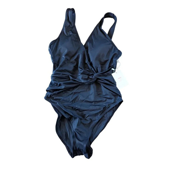 Andie Swim The Capri One Piece Black Eco Nylon  Size Medium - Picture 2 of 6